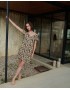 VAMP 20136, Φόρεμα με Κοντό Μανίκι από Viscose, MULTI COLOR